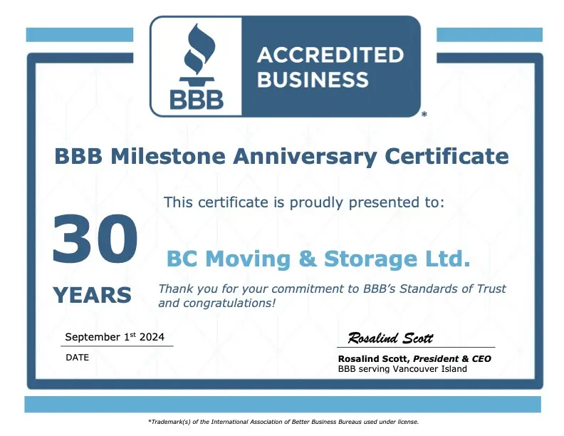 bc moving 30 years bbb