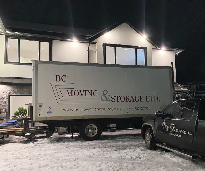 BC Moving and Storage trucking in all weather